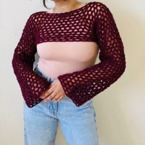 Caroline Sleeves Crop Top