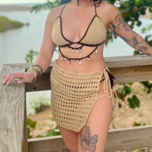 Bahía Crochet Skirt + Calypso Bikini Top